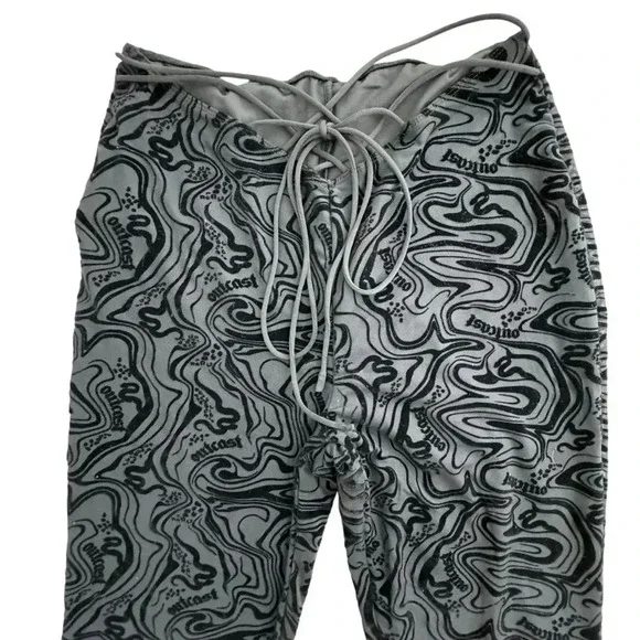 Outcast ASTRID PANT Velvet BLACK Fitted Flare, Size Large stretchy festival - Picture 5 of 13